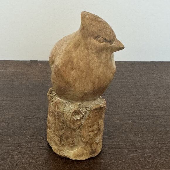 VTG Cardinal Exquisite Hand Carved Song Birds Perched Blue Jay Christmas - Picture 6 of 15